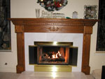White Marble and Stained Mantle